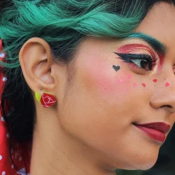 Flash Sale Painted Rose Earrings Earrings