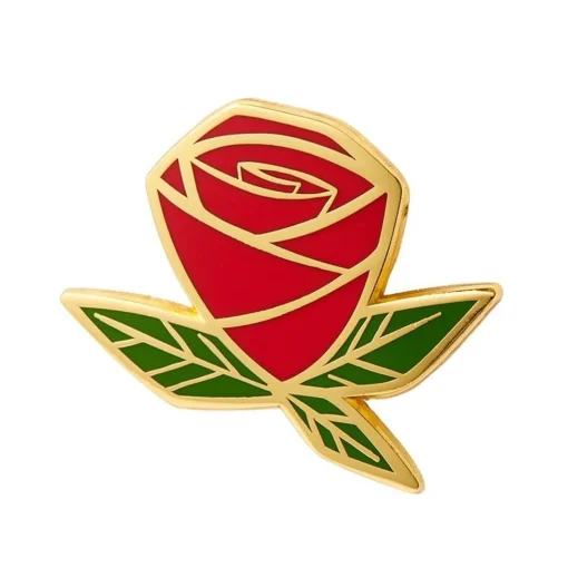 Clearance Painted Rose Enamel Pin Enamel Pins
