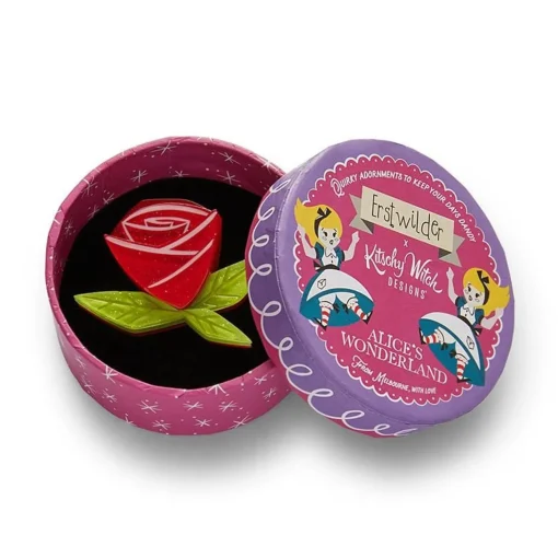 Outlet Painted Rose Mini Brooch Brooches