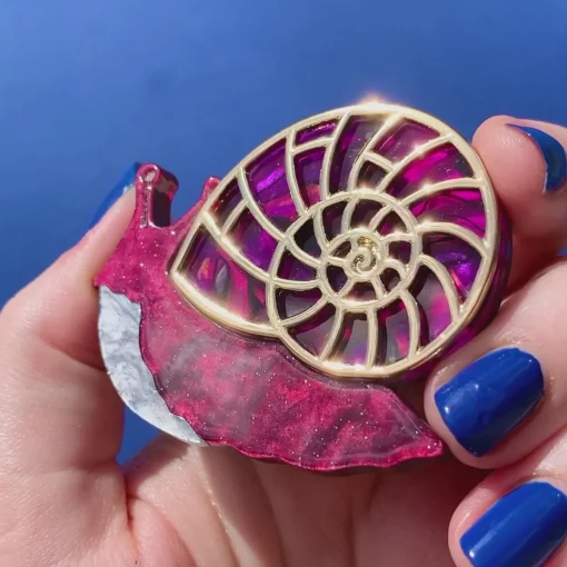 Shop Painted Shell Brooch Brooches
