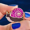 Sale Painted Shell Enamel Pin Enamel Pins