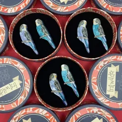 Sale Pair O' Keets Brooch Set Brooches
