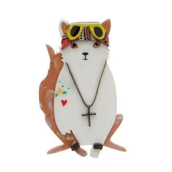 New Paradise City Cat Brooch Brooches