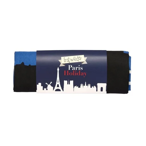 Cheap Paris Skyline Square Scarf - Blue Scarves