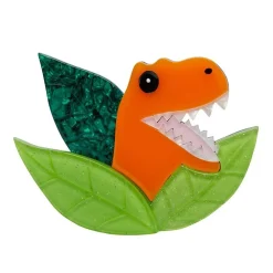 Hot Peak-A-Saurus Rex Brooch Brooches