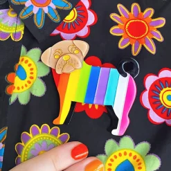 Best Pebbles The Progressive Pug Brooch Brooches