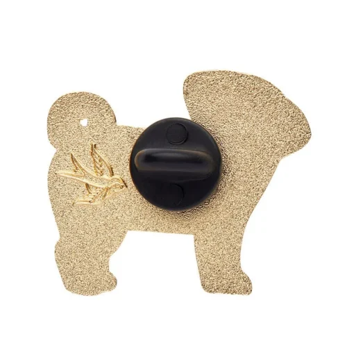 Fashion Pebbles The Progressive Pug Enamel Pin Enamel Pins