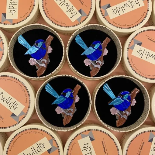 Outlet Phoebe The Fairy Wren Brooch Brooches