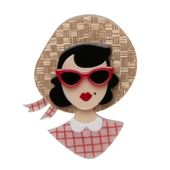 Hot Picnic Portrait Brooch Brooches