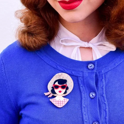 Hot Picnic Portrait Brooch Brooches
