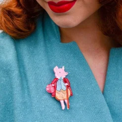 Fashion Pigling Bland Brooch Brooches