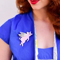 Online Pigs Can Fly Brooch Brooches