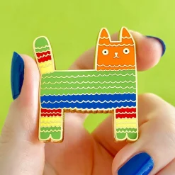Best Pinata Cat Enamel Pin Enamel Pins