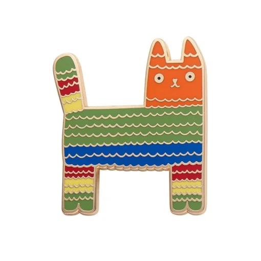 Best Pinata Cat Enamel Pin Enamel Pins