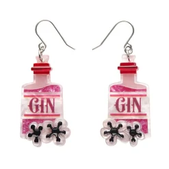Fashion Pink Gin Party Drop Earrings Earrings