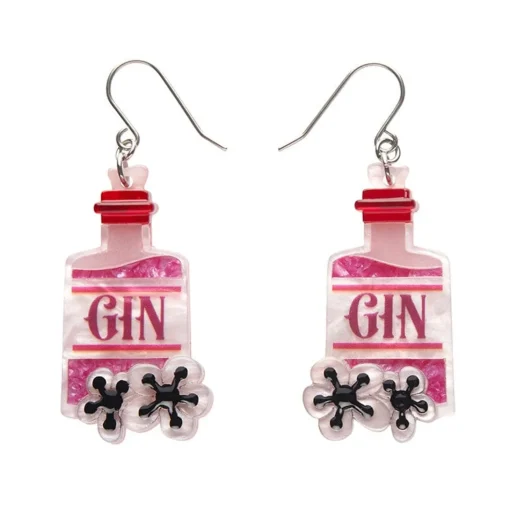 Fashion Pink Gin Party Drop Earrings Earrings