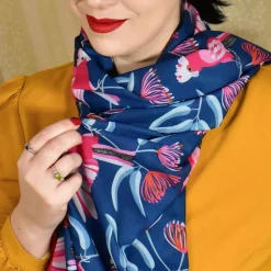Hot Pinky Promise Large Neck Scarf Scarves