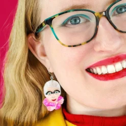 Cheap Pretty In Pom Poms Iris Drop Earrings Earrings