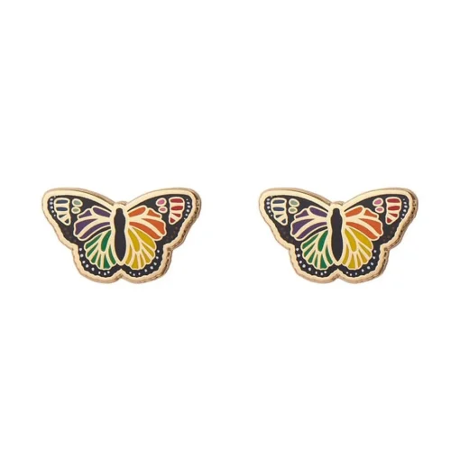 Best Prince Of Pride Butterfly Enamel Earrings Enamel Earrings