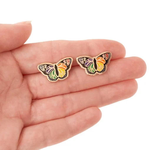 Best Prince Of Pride Butterfly Enamel Earrings Enamel Earrings