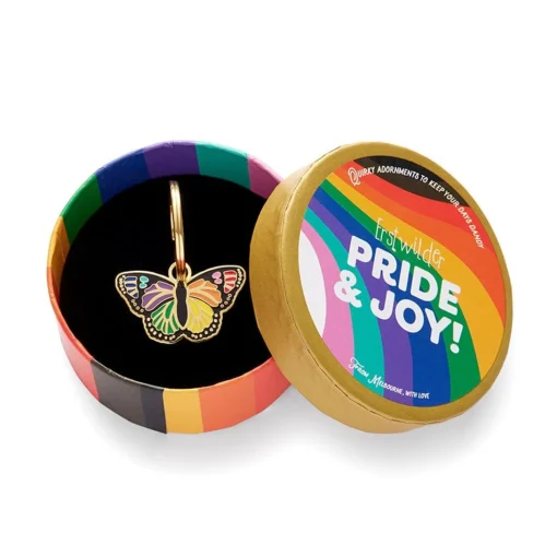 Hot Prince Of Pride Butterfly Enamel Charm Enamel Key Rings