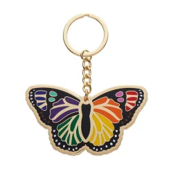 Hot Prince Of Pride Butterfly Enamel Key Ring Enamel Key Rings