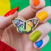 Online Prince Of Pride Butterfly Enamel Pin Enamel Pins