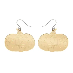 Clearance Pumpkin Magic Mirror Drop Earrings - Gold Essential Earrings