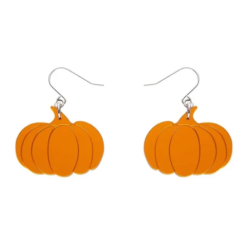 Best Sale Pumpkin Mirror Drop Earrings - Orange Essential Earrings