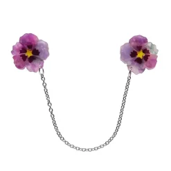 Clearance Purple Prose Cardigan Clips Brooches
