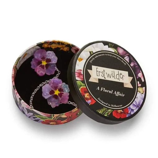 Clearance Purple Prose Cardigan Clips Brooches