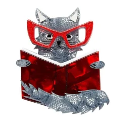 Best Sale Puss In Books Brooch Brooches