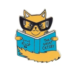 Best Sale Puss In Books Enamel Pin Enamel Pins