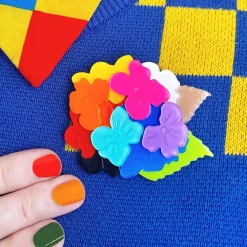 Shop Rainbow Heartfelt Hydrangea Brooch Brooches