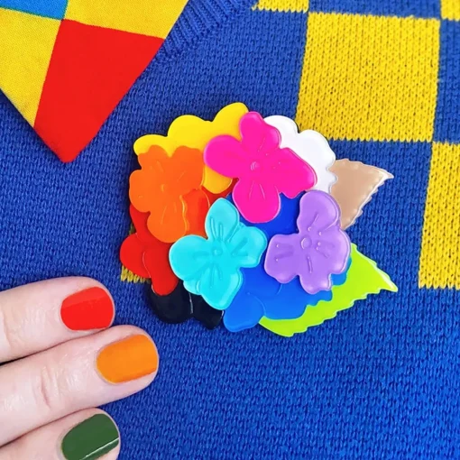 Shop Rainbow Heartfelt Hydrangea Brooch Brooches