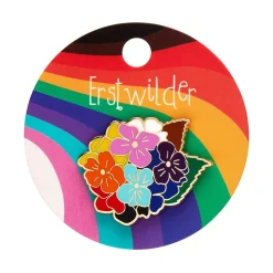 Sale Rainbow Heartfelt Hydrangea Enamel Pin Enamel Pins