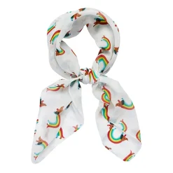 Best Sale Rainbow Ruff Head Scarf White Scarves