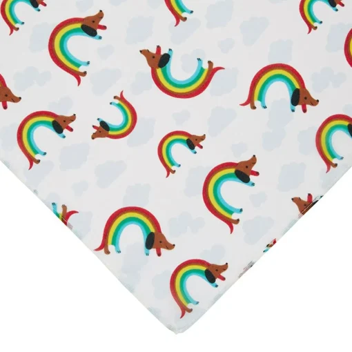 Best Sale Rainbow Ruff Head Scarf White Scarves