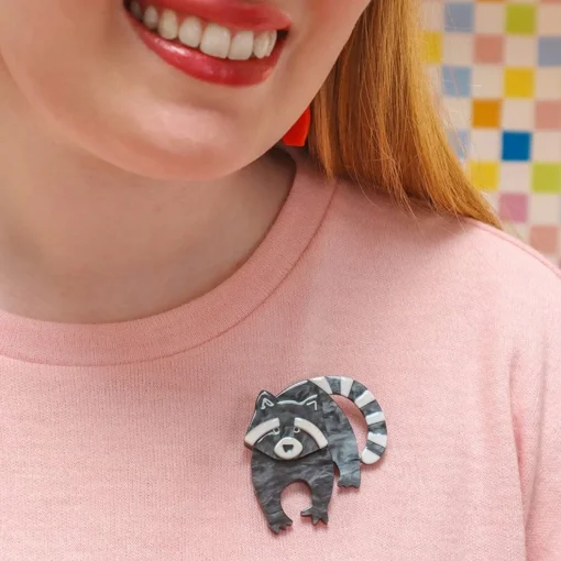 Cheap Randy Raccoon Brooch Brooches