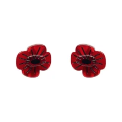 Outlet Remembrance Poppy Stud Earrings Earrings