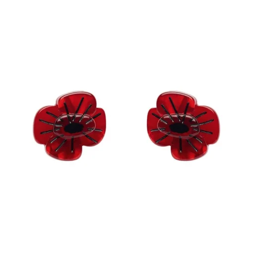 Outlet Remembrance Poppy Stud Earrings Earrings