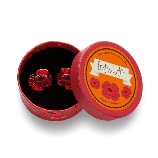 Outlet Remembrance Poppy Stud Earrings Earrings