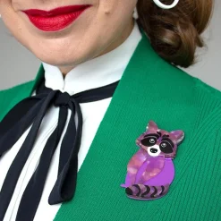 Online Rocket'S Riot Raccoon Brooch Brooches