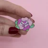 Hot Roses Are Red Enamel Pin Enamel Pins