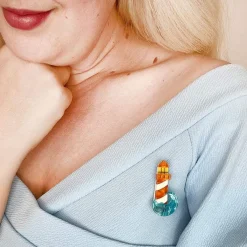 Clearance Round The Twist Mini Brooch Brooches
