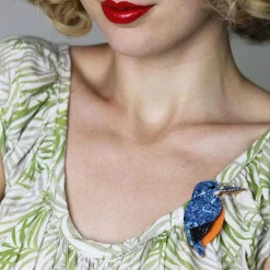 Clearance Royal Reeler Kingfisher Brooch Brooches