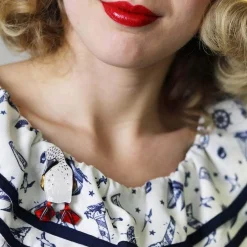 Hot Ruby The Booby Brooch Brooches