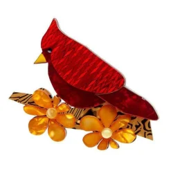 Flash Sale Ruby The Red Cardinal Brooch Brooches
