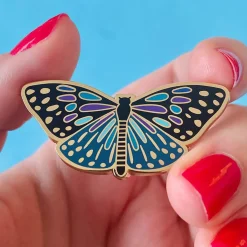 Shop Set Yourself Free Butterfly Enamel Pin Enamel Pins