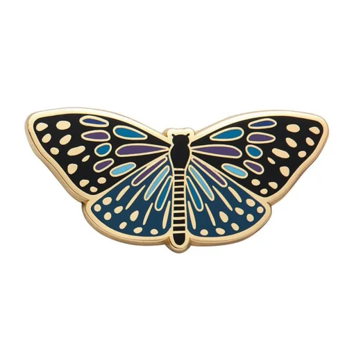 Shop Set Yourself Free Butterfly Enamel Pin Enamel Pins